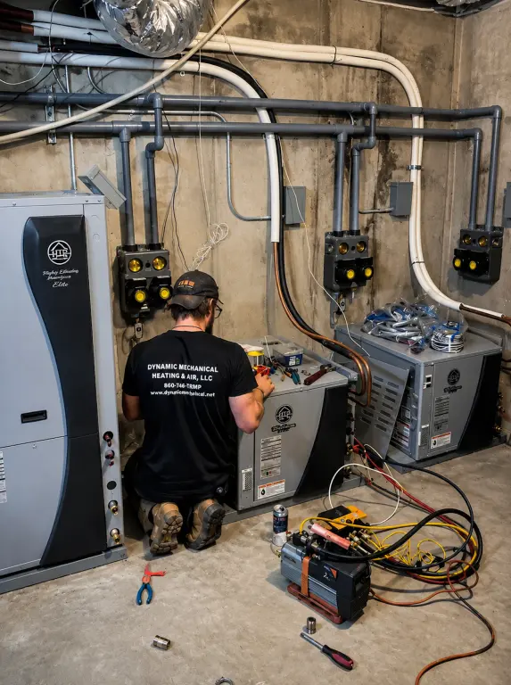 geothermal system installation