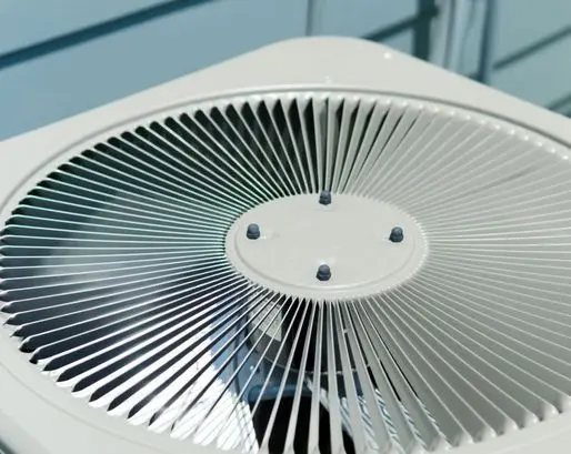 AC unit connected to residential house
