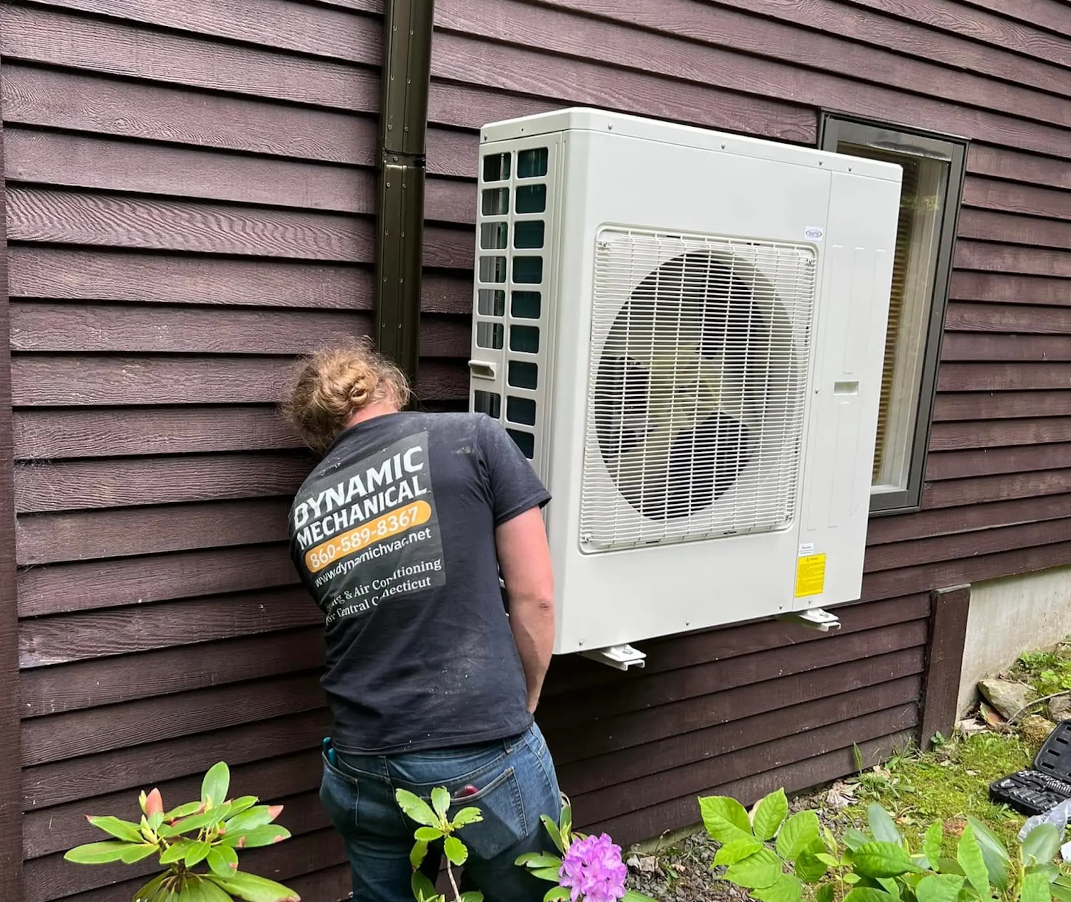 Dynamic worker fixing hvac unit