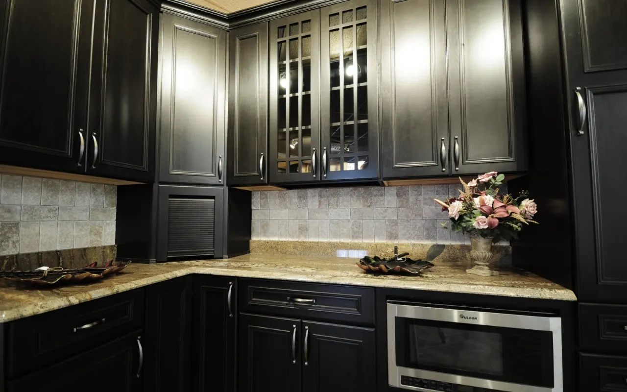 Cabinet Refacing Black Semi-Gloss