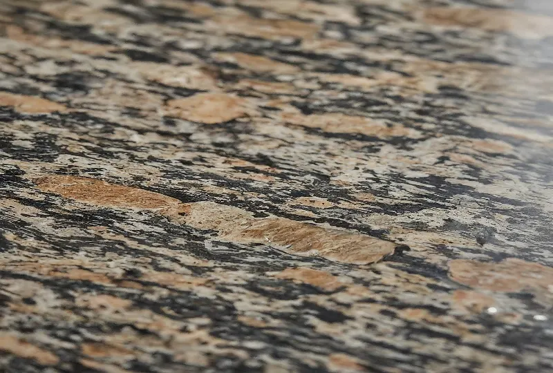 close up on granite