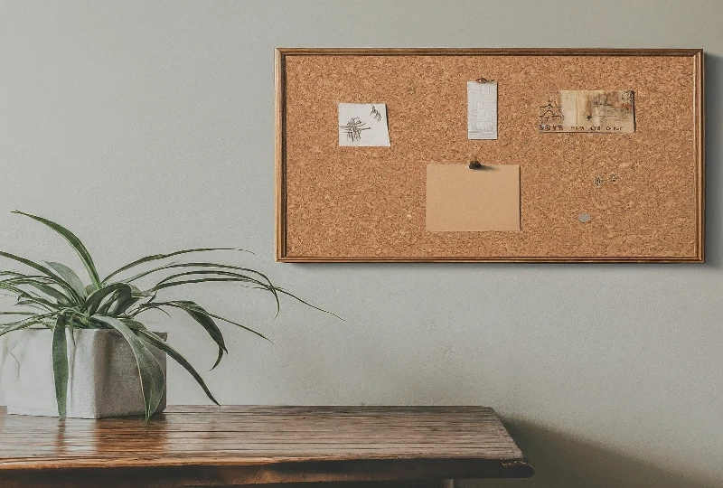 Cork Pinboard in home