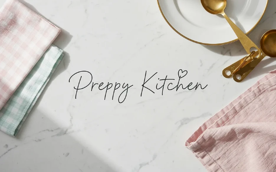 entertaining in a preppy kitchen