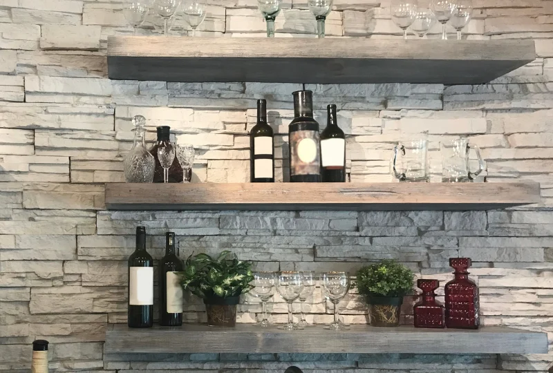 Floating Kitchen Shelves
