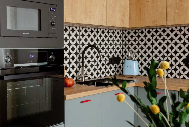 glazed ceramic tile kitchen