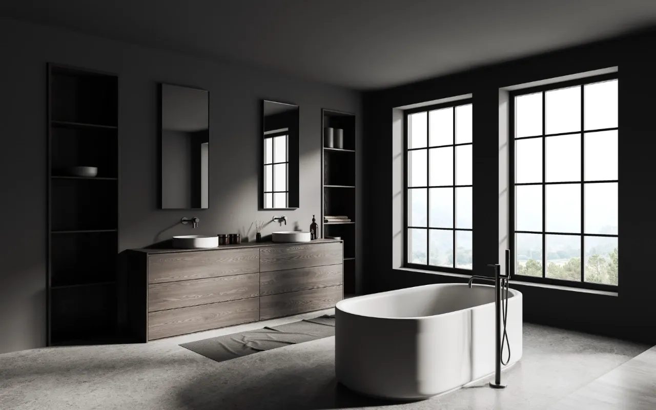 Inspiration Bathroom remodeling grey modern