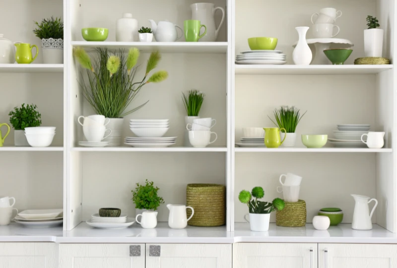 Kitchen Shelving White Solid Surface