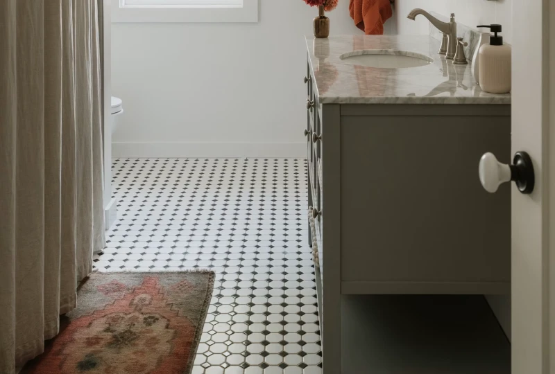 mosaic bathroom floor