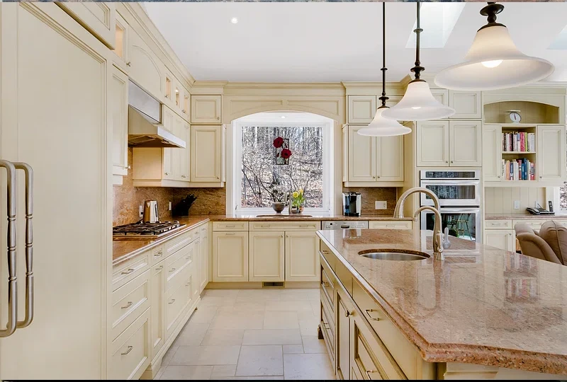 red granite kitchen countertops