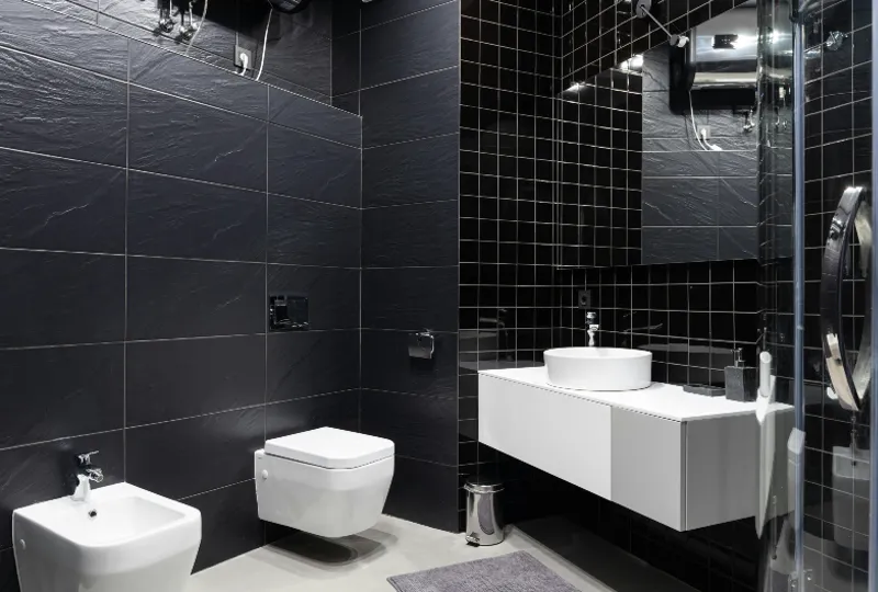 slate bathroom