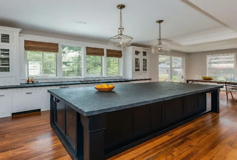 slate kitchen island