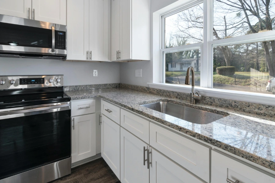 A well-designed kitchen space.