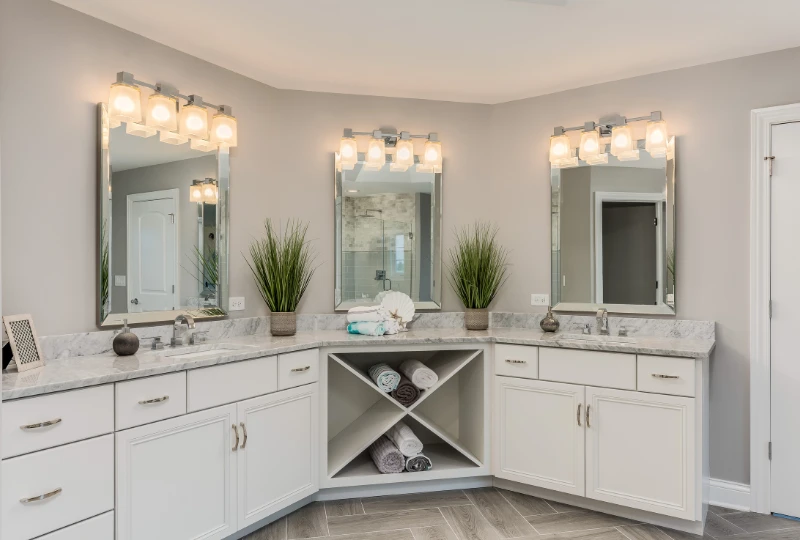 Vanity Bathroom Corner Unit