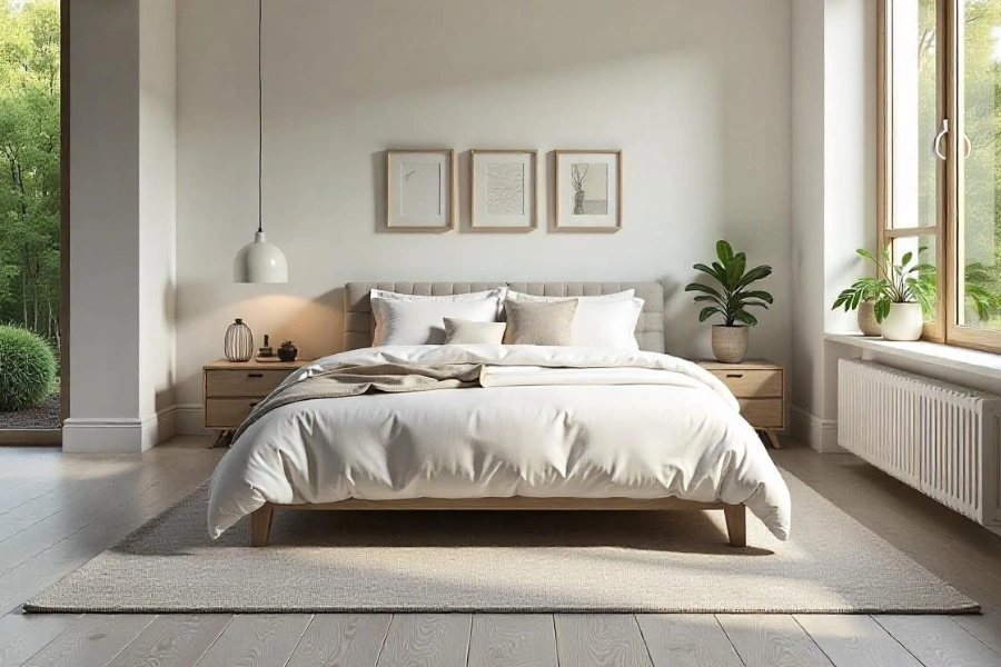 Engineered wood floors.