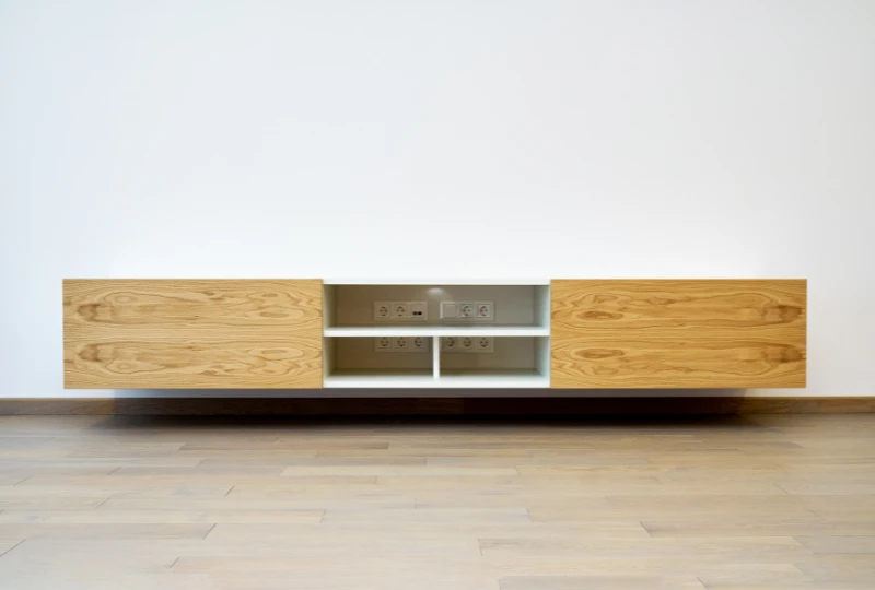 White Modern Floating TV Unit