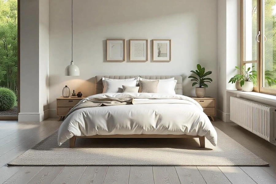 hardwood flooring made up of white oak