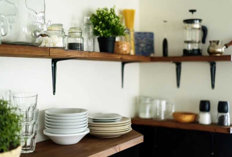 Wood Kitchen Shelving