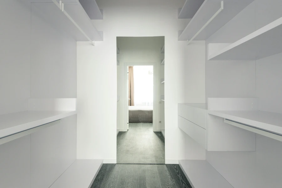 empty walk-in closet