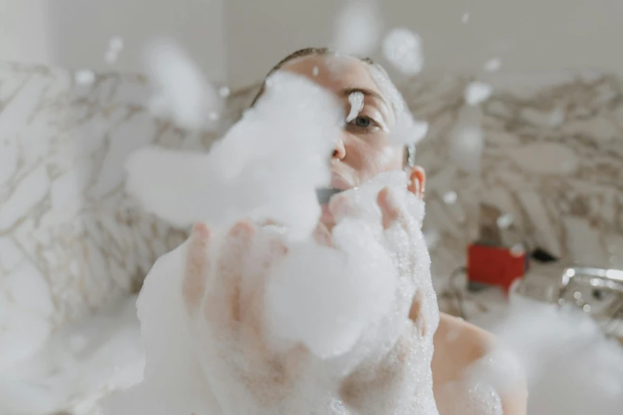 person in a jacuzzi bath