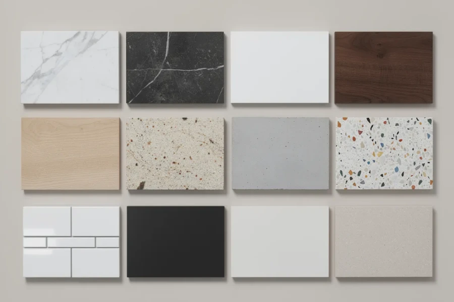 various bathroom countertop materials