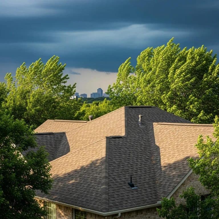 Residential roof in Fort Worth Texas showcasing storm preparedness and resilience