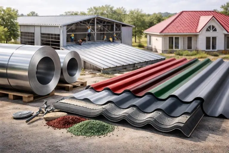 Roof steel sheet guide for commercial and residential roofing