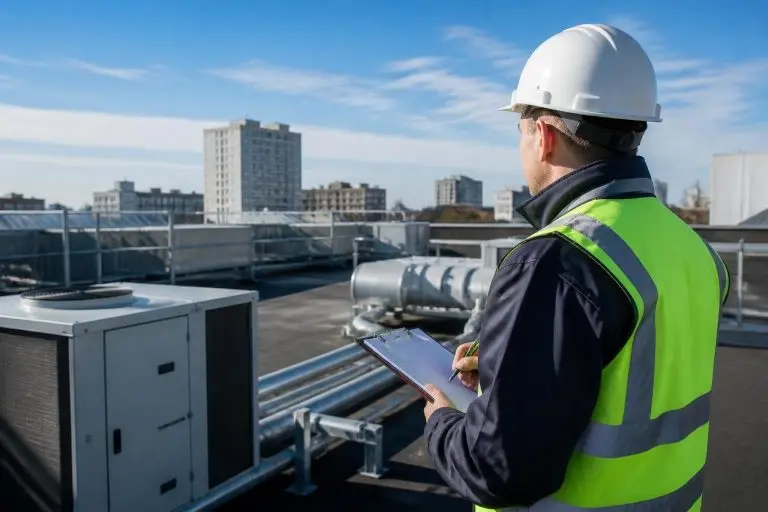 Rooftop service maintenance safety and access guide