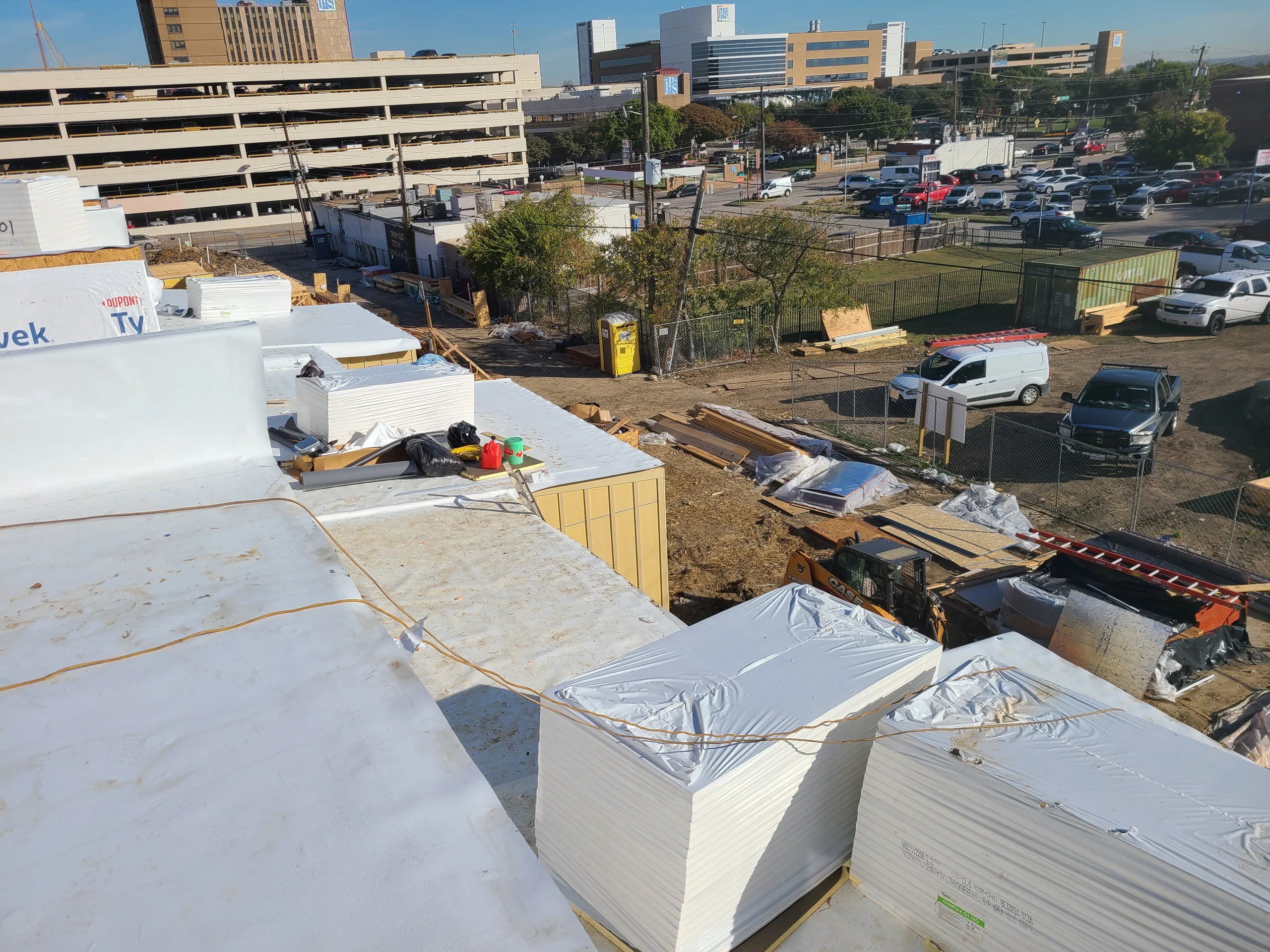 TPO roofing installation on a Fort Worth commercial building