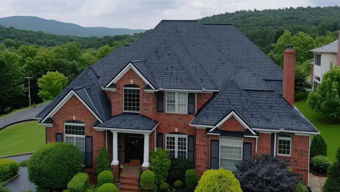 Fountain roofing contractor inspecting a roof for Colorado weather damage