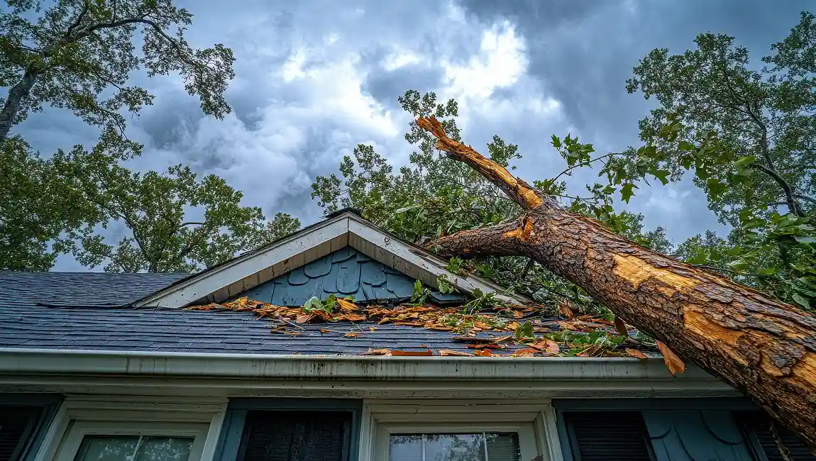 Professional storm damage repair services by J&J Roofing in Colorado Springs, CO, ensuring homes are safe after severe weather.