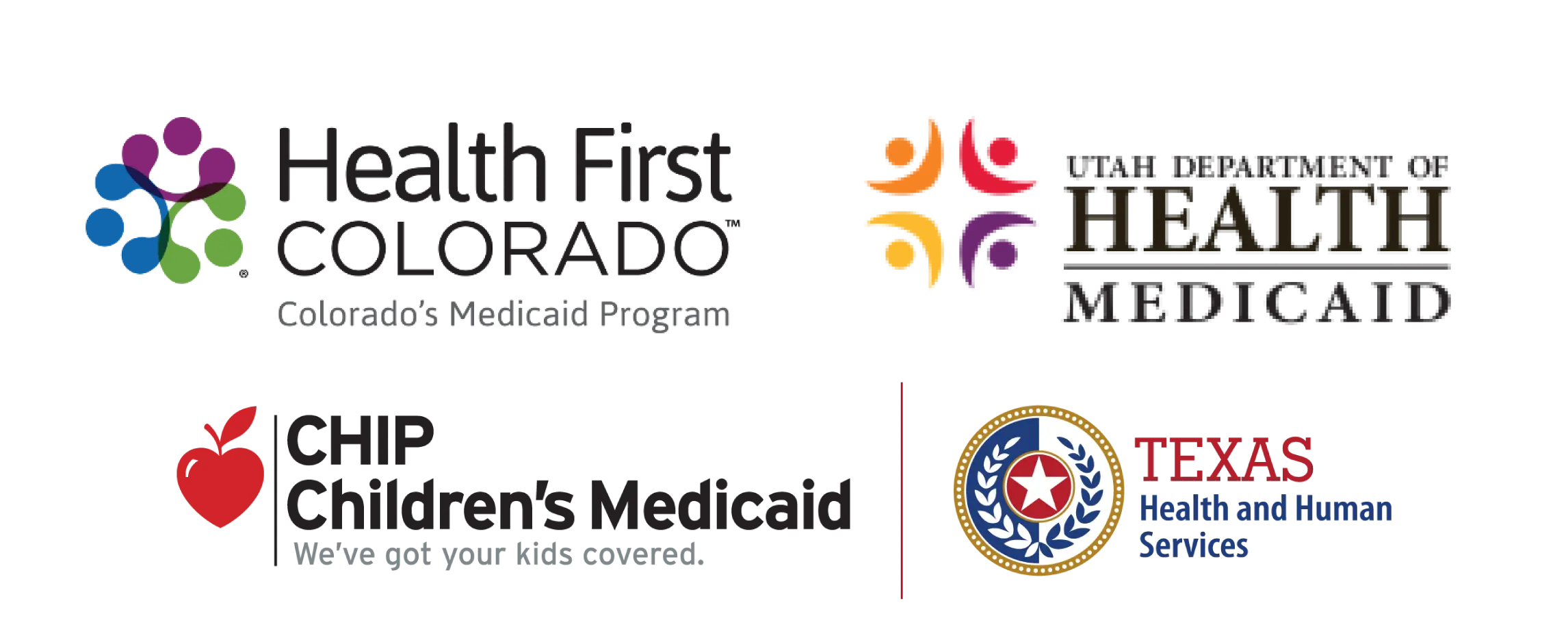 Colorado, Utah and Texas State Medicaid Programs