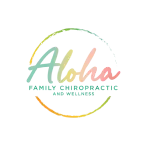 Aloha Family Chiropractic colorful logo design.