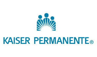 Kaiser Permanente blue logo with people icon.