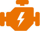 orange engine repair icon
