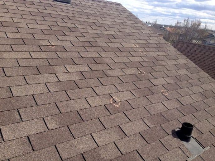 Hail Damaged Roof Shingles Insurance Claim