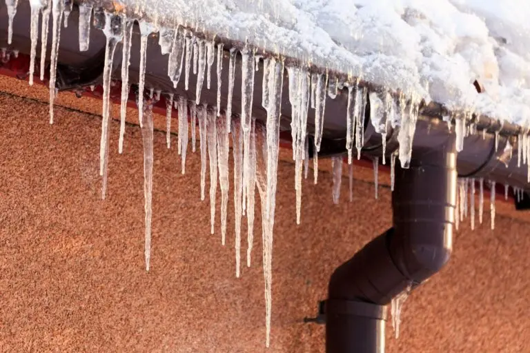 icicles hanging from gutters