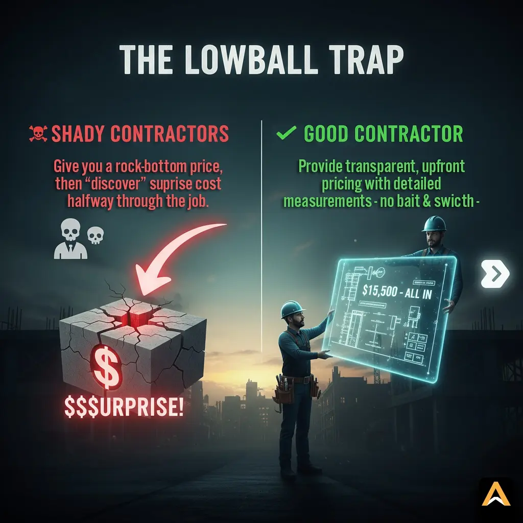 Contractor pricing comparison and advice, the lowball offers why are pricing so different