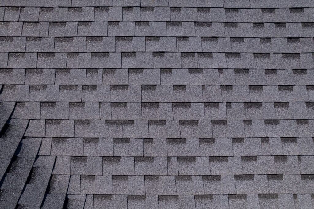 Shingles texture - close up view of asphalt roofing shingles