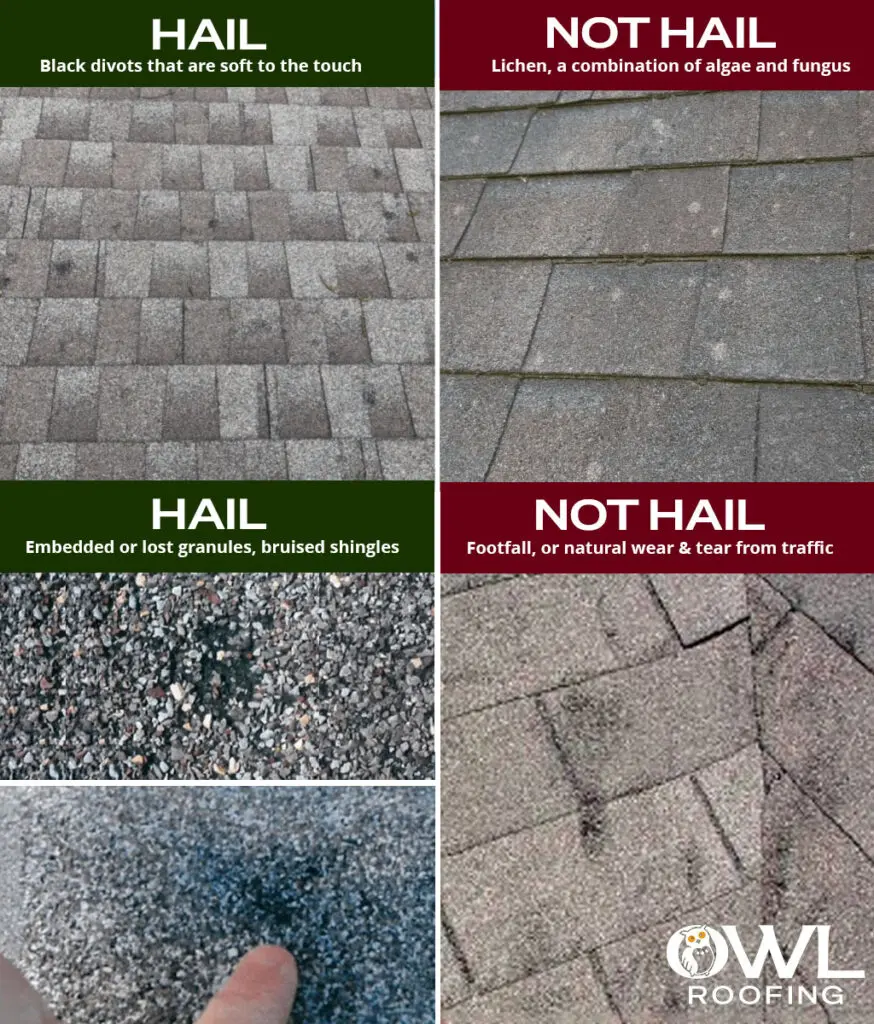How to Identify Hail Damage What does roofing hail damage look like
