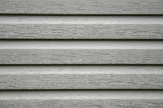 a house wall with fiber cement siding