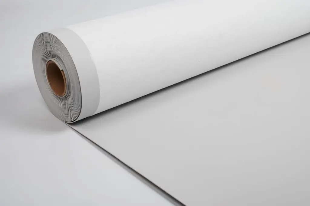 Close-up of TPO roll material