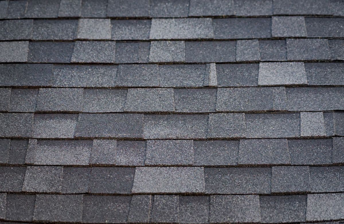 close-up architectural shingles