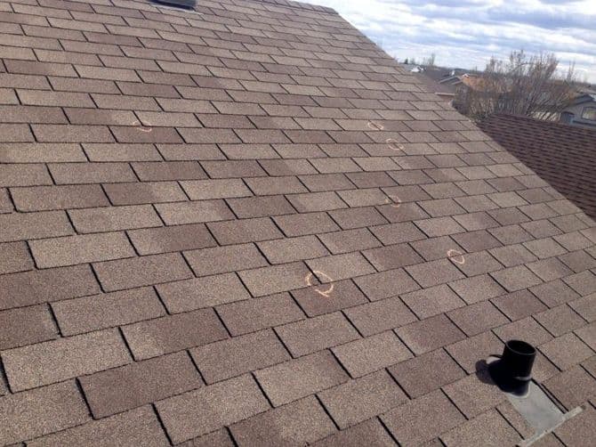Hail Damaged Roof Shingles Insurance Claim