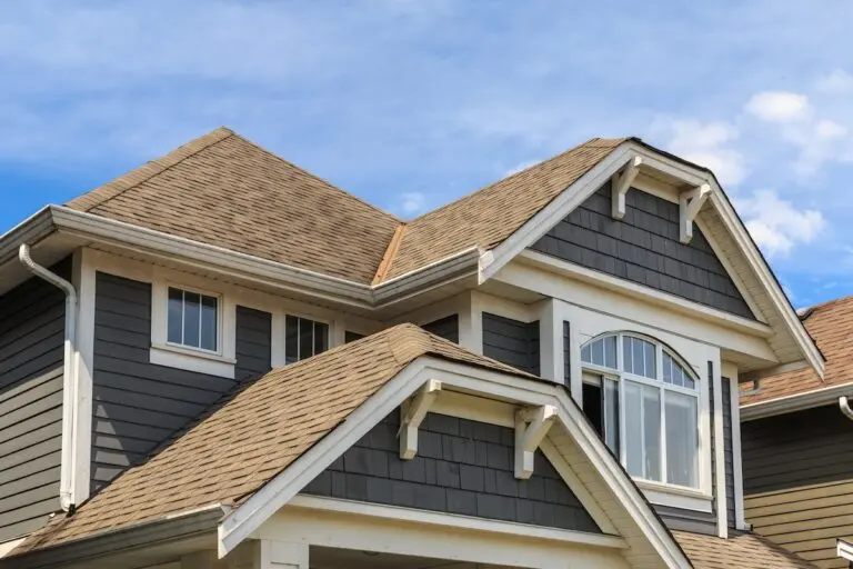 Roofing Mounds View Architectural details of new houses in North America.