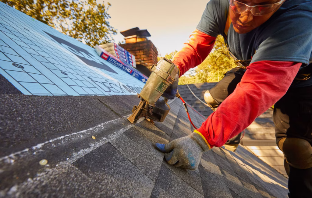 shingles being installed on a roof and if you ask how many shingles in a bundle then we will answer that question in this blog