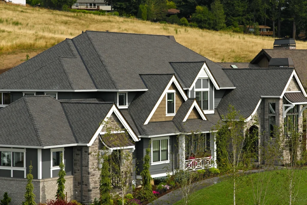 picture of a roof with a Certainteed Presidential Shake on it