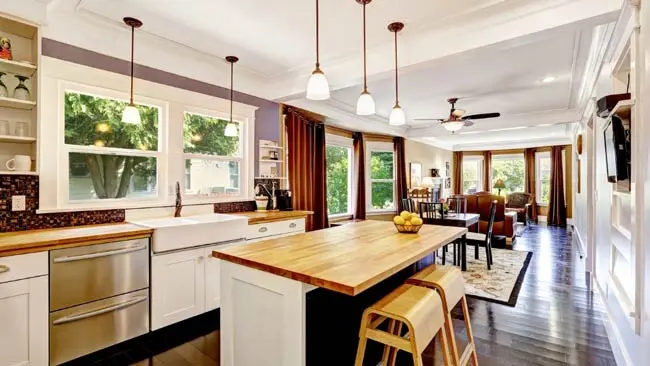 Open Concept Kitchen And Living Room1 Open Concept Kitchen And Living Room1