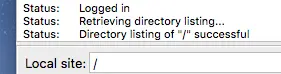 filezilla-successful-connection