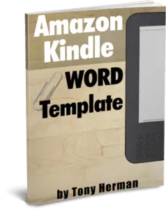 Amazon Kindle Word Template - FREE Download