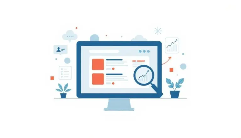 Illustration of a growing content net catching search results, symbolizing publishing targeted pages to improve rankings.